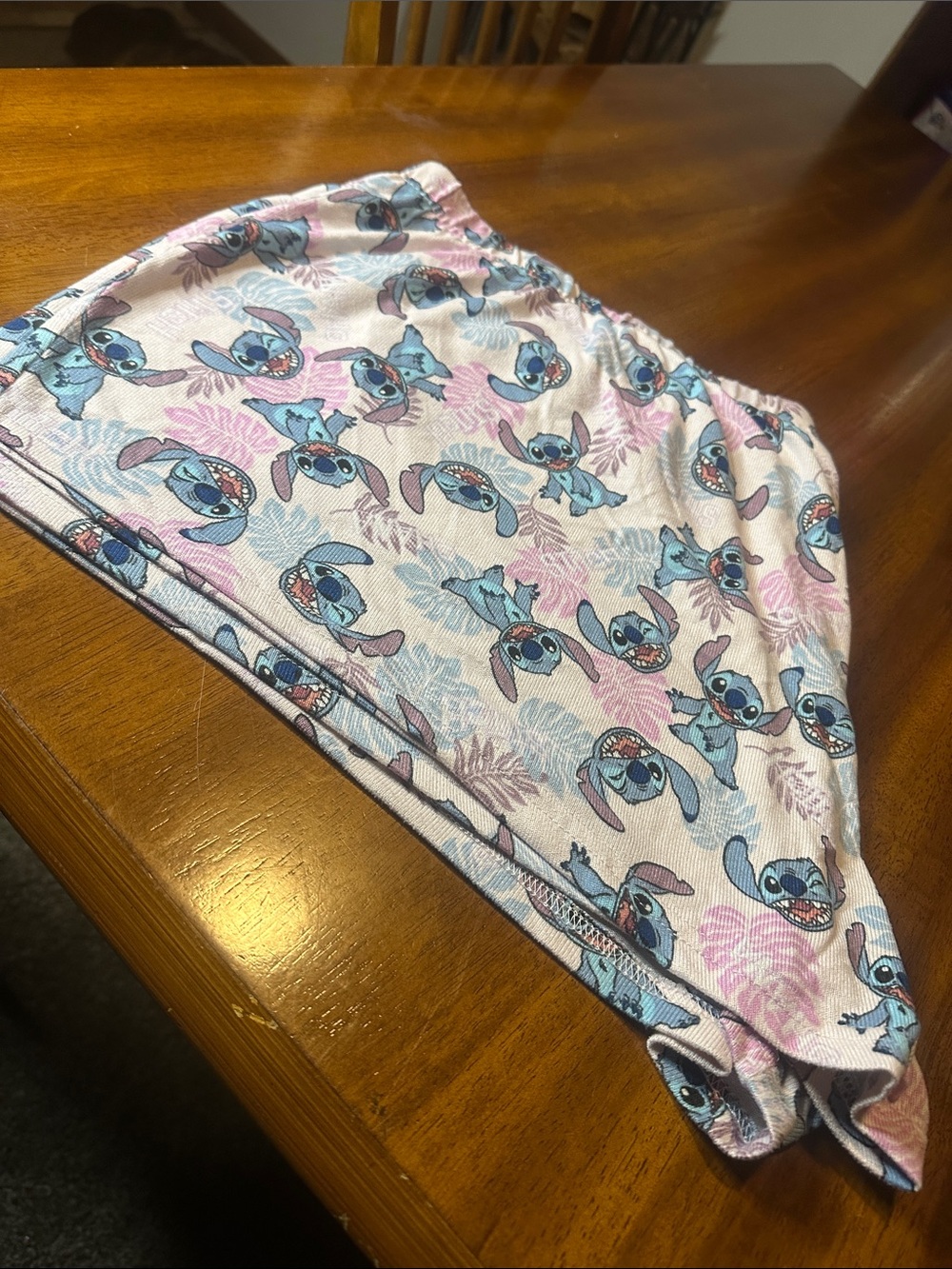 Disney Pink and Blue Stitch Lounge Shorts - Picture 3 of 3